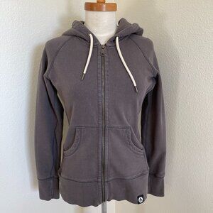 Women's American Giant Gray Long Sleeve Hoodie  Size M 100% Cotton (Read)